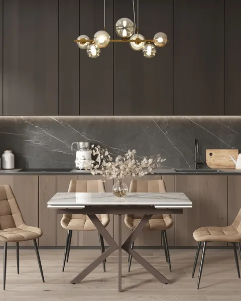 Обеденный стол Stool Group Marmer 120-180x80x76