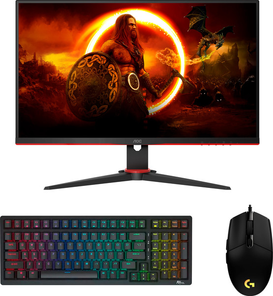 Монитор AOC 27G2SPAE/BK + RK98 Black + G203 Lightsync (910-005796)  - фото