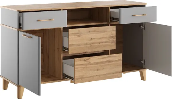 Тумба MODULA Карпин INV01T-2D4S-1584/491/880(05)