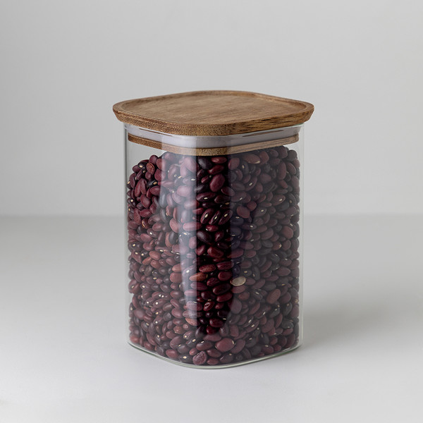 Емкость для хранения Smart Solutions Glass Acacia SS0000350