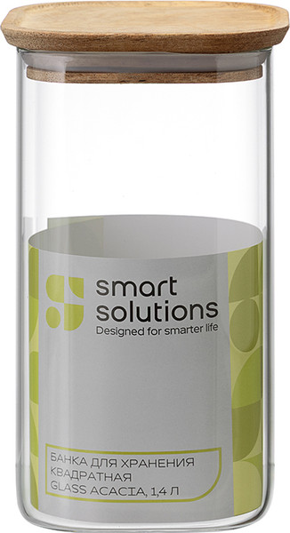 Емкость для хранения Smart Solutions Glass Acacia SS0000349