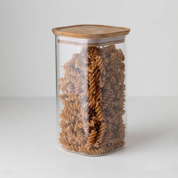 Емкость для хранения Smart Solutions Glass Acacia SS0000349