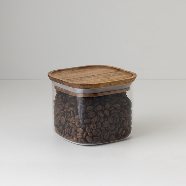 Емкость для хранения Smart Solutions Glass Acacia SS0000346