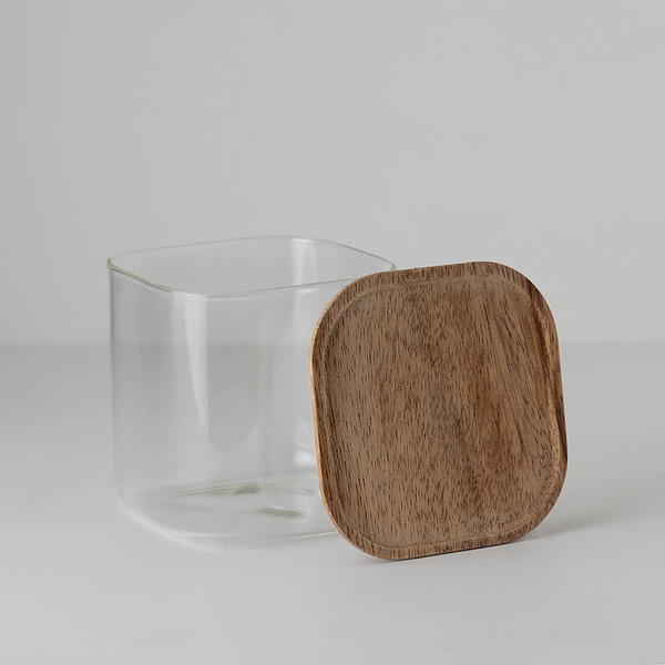 Емкость для хранения Smart Solutions Glass Acacia SS0000348