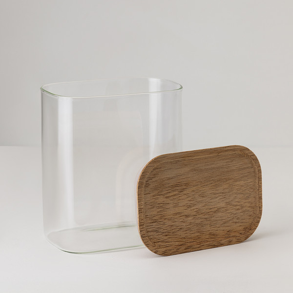 Емкость для хранения Smart Solutions Glass Acacia SS0000342