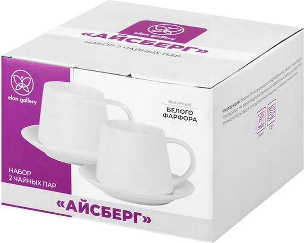 Набор для чая/кофе Elan Gallery Айсберг / 620238