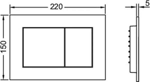Унитаз подвесной с инсталляцией Grado GD-W203T + TECE Kit 9400413