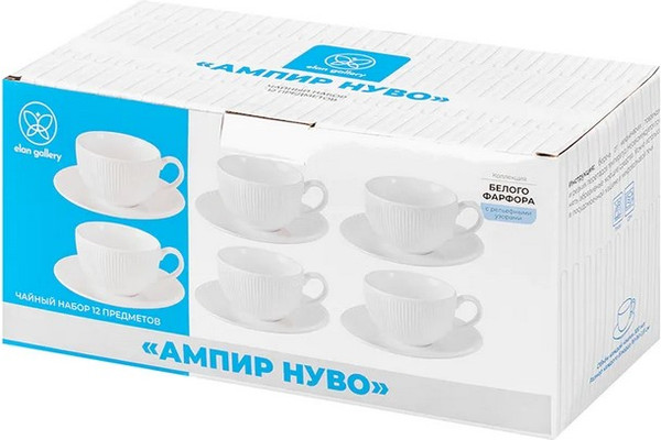 Чашка с блюдцем Elan Gallery Ампир Нуво / 630138