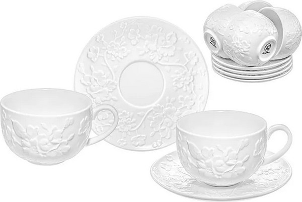 Набор для чая/кофе Elan Gallery Цветущая сакура / 630167 - фото