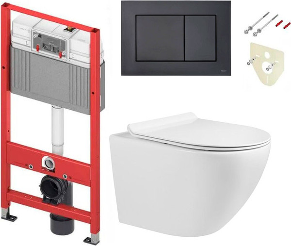 Унитаз подвесной с инсталляцией Grado GD-W203T + TECE 9400414 - фото