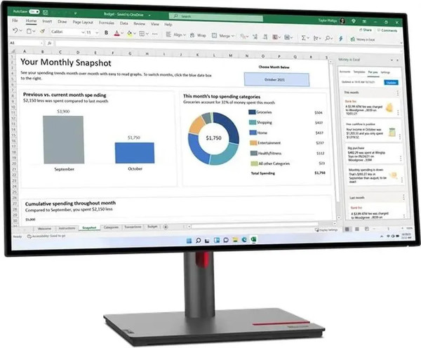 Монитор Lenovo ThinkVision P27h-30 (63A1GAT1UK)