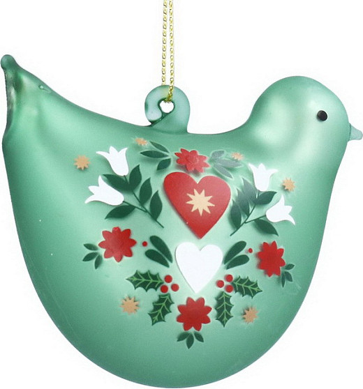 Елочная игрушка Gisela Graham Alpine Christmas Альпийская птица / 00519 - фото