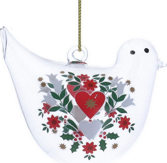 Елочная игрушка Gisela Graham Alpine Christmas Альпийская птица / 00499 - фото