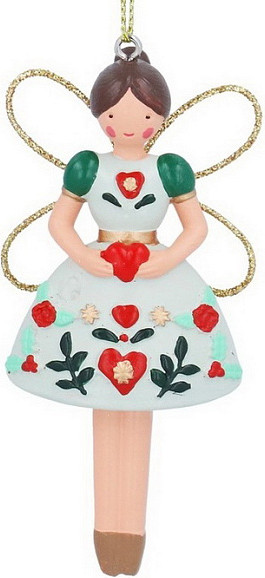 Елочная игрушка Gisela Graham Alpine Christmas Альпийская фея / 10330_3 - фото