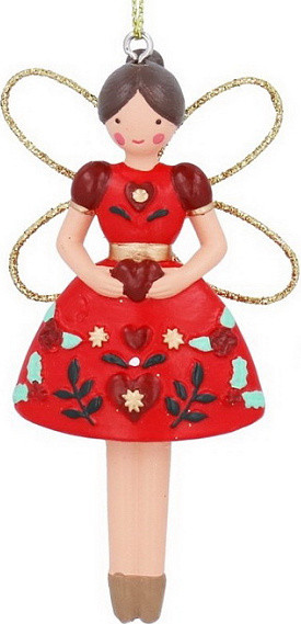 Елочная игрушка Gisela Graham Alpine Christmas Альпийская фея / 10330_1 - фото