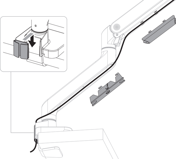 Кронштейн для монитора Ergosmart Heavy-Duty Lux