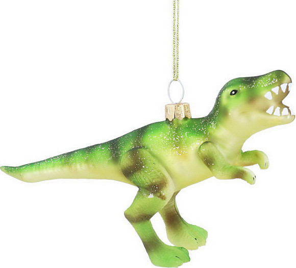 Елочная игрушка Gisela Graham All Glass Динозавр T-Rex / 01008 - фото