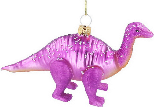 Елочная игрушка Gisela Graham Динозавр All Glass / 01005_2 - фото