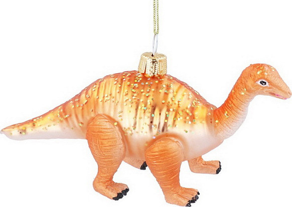 Елочная игрушка Gisela Graham All Glass Динозавр / 01005_1 - фото