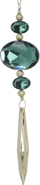 Елочная игрушка Gisela Graham Alice in Christmas Land Капля-сосулька / 17111 - фото