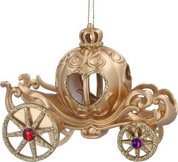 Елочная игрушка Gisela Graham Fairy Tales Карета Золушки / 16376 - фото