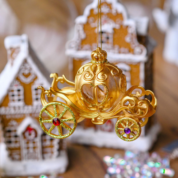 Елочная игрушка Gisela Graham Fairy Tales Карета Золушки / 16376