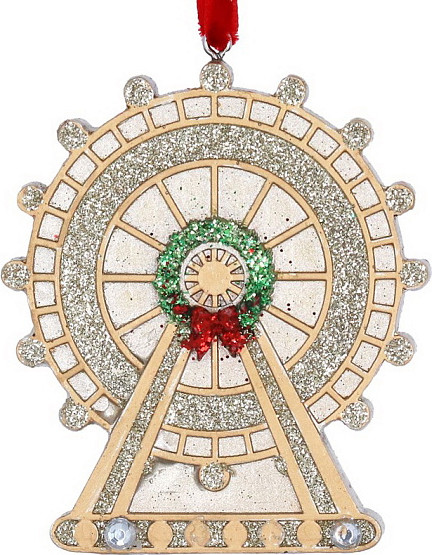 Елочная игрушка Gisela Graham London Christmas Колесо обозрения London Eye / 1060 - фото