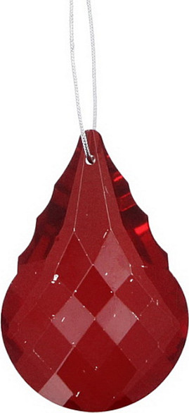 Елочная игрушка Gisela Graham Paradise Garden Красный куло / 15362 - фото
