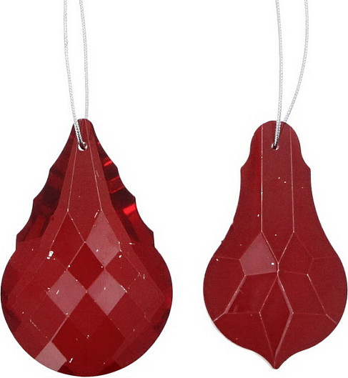 Елочная игрушка Gisela Graham Paradise Garden Красный куло / 15362