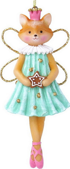 Елочная игрушка Gisela Graham Animal Ballet Лиса-балерина / 10338_2 - фото