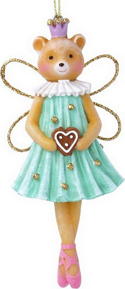 Елочная игрушка Gisela Graham Animal Ballet Медведь-балерина / 10345_2 - фото