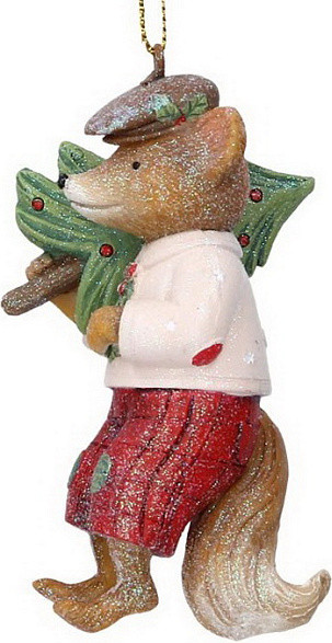 Елочная игрушка Gisela Graham Woodland Tales Мистер Лис / 14323_1 - фото