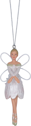 Елочная игрушка Gisela Graham Snowberries Фея подснежников / 10113 - фото