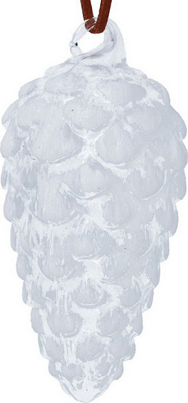 Елочная игрушка Gisela Graham All Glass Шишка / 01118 - фото