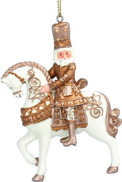 Елочная игрушка Gisela Graham Night at the Opera Щелкунчик на лошади / 10294 - фото