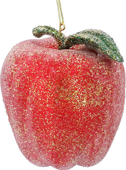 Елочная игрушка Gisela Graham All Glass Яблоко / 01015 - фото
