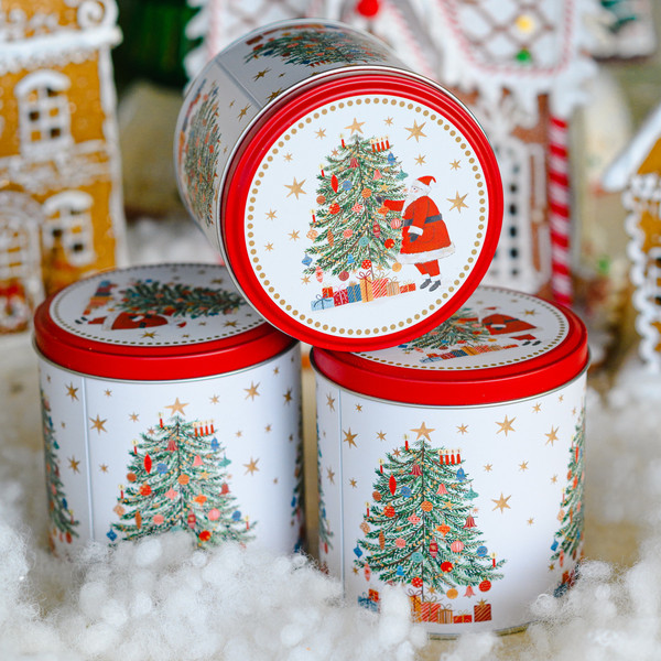 Емкость для хранения Gisela Graham Nostalgia Санта с елкой / 31489