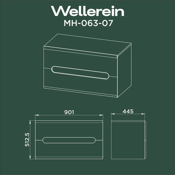 Тумба под умывальник Wellerein AMAL 06307