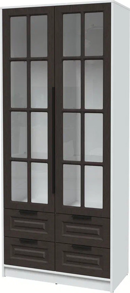 Шкаф с витриной Интерлиния Концепт КТ-ШВ2 Деко - фото
