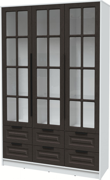 Шкаф с витриной Интерлиния Концепт КТ-ШВ3 Деко - фото