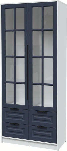 Шкаф с витриной Интерлиния Концепт КТ-ШВ2 Деко - фото