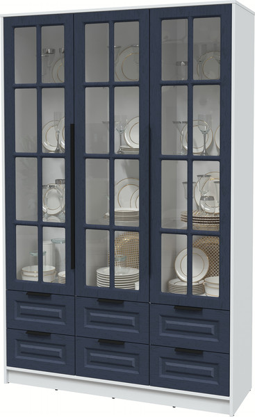 Шкаф с витриной Интерлиния Концепт КТ-ШВ3 Деко