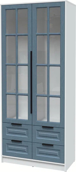 Шкаф с витриной Интерлиния Концепт КТ-ШВ2 Деко - фото