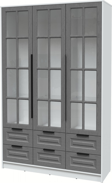 Шкаф с витриной Интерлиния Концепт КТ-ШВ3 Деко - фото