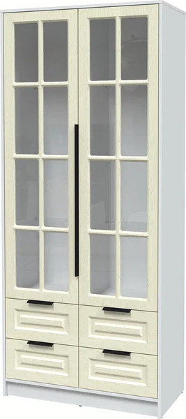 Шкаф с витриной Интерлиния Концепт КТ-ШВ2 Деко - фото