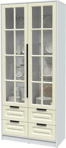 Шкаф с витриной Интерлиния Концепт КТ-ШВ2 Деко