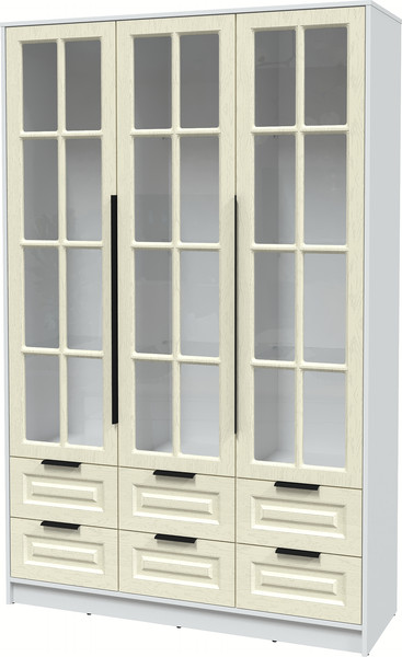 Шкаф с витриной Интерлиния Концепт КТ-ШВ3 Деко - фото