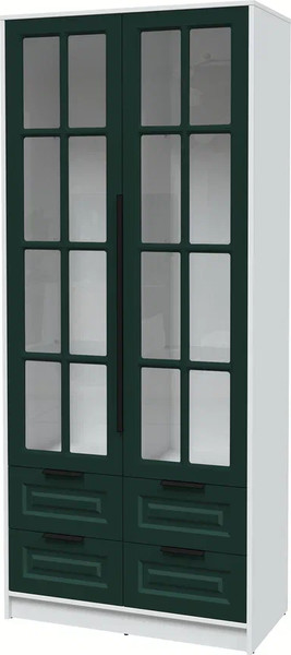 Шкаф с витриной Интерлиния Концепт КТ-ШВ2 Деко - фото