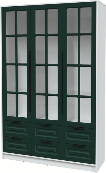 Шкаф с витриной Интерлиния Концепт КТ-ШВ3 Деко