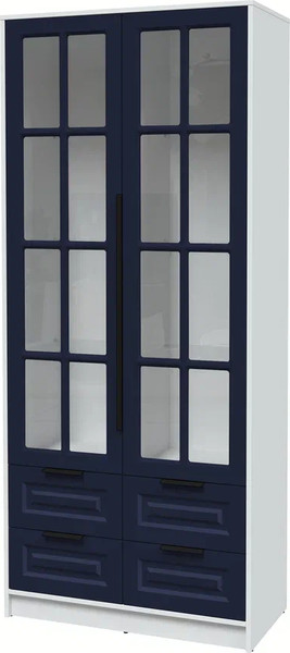 Шкаф с витриной Интерлиния Концепт КТ-ШВ2 Деко - фото